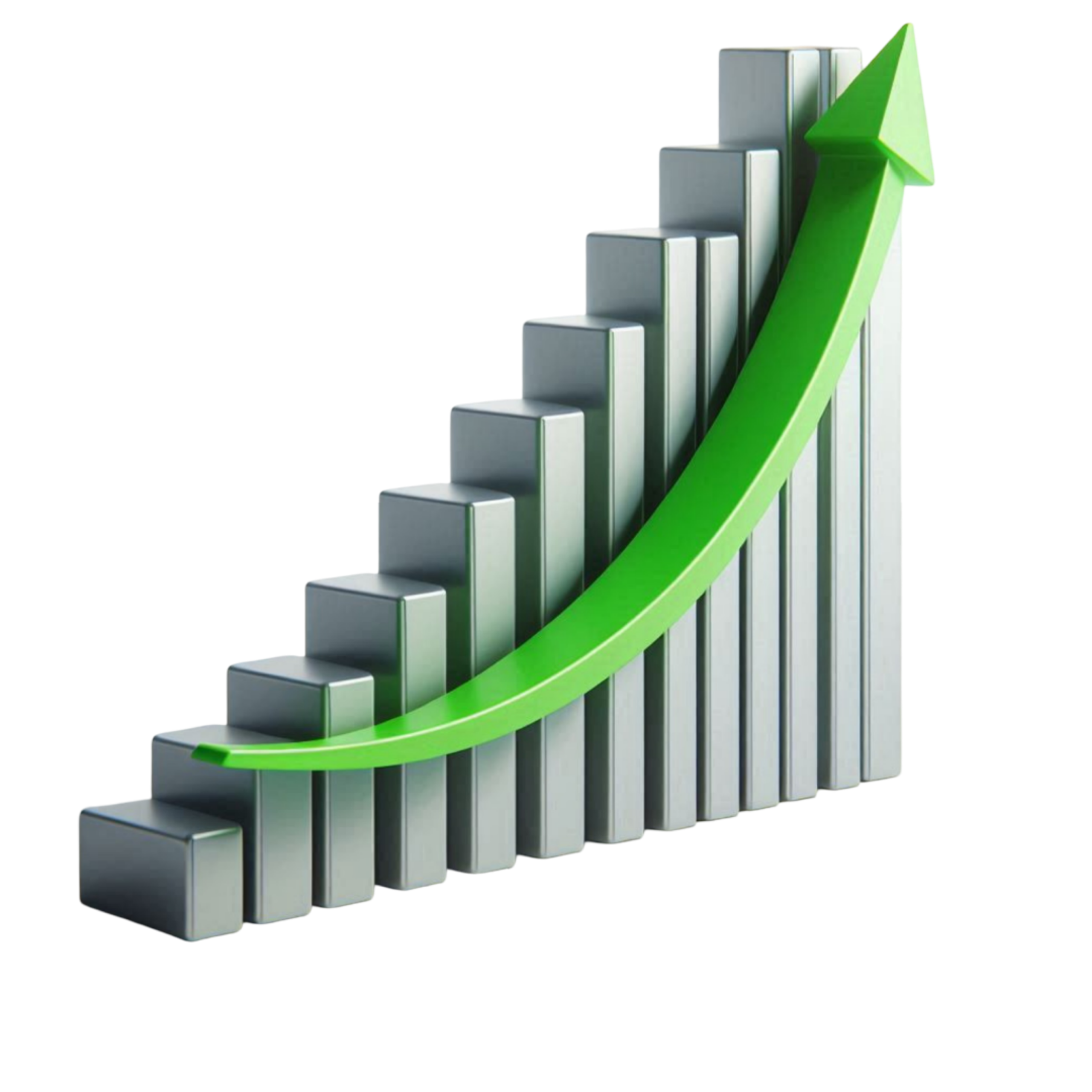 —pngtree—3d silver bar chart with 21084447